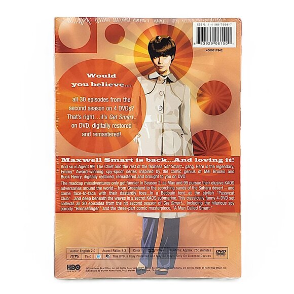 “Get Smart” Season 2 (1966) – 4-Disc DVD Set (Don Adams) – NEW - Picture 3 of 3